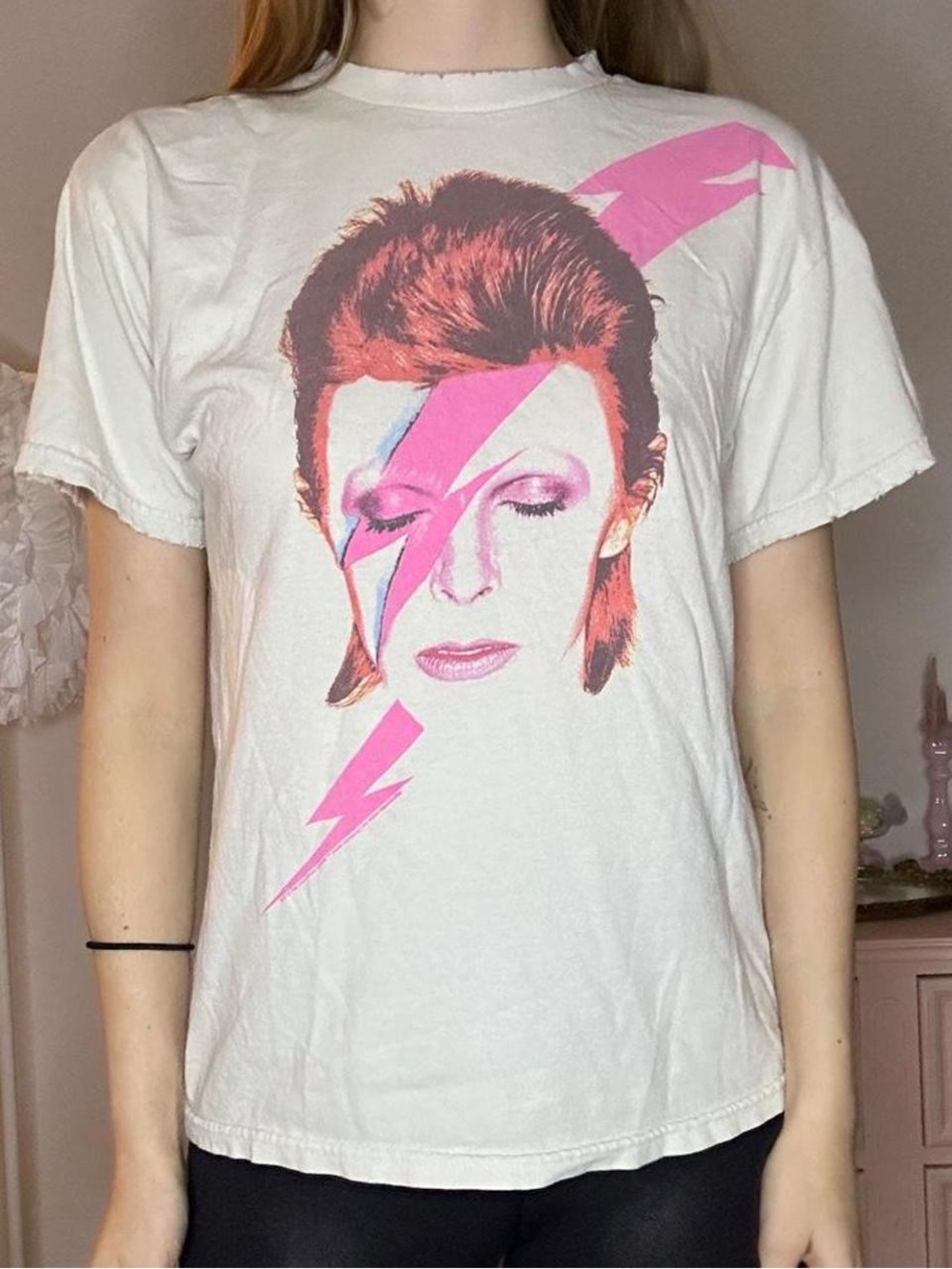 Live Nation White Tee with Pink & Brown Graphic